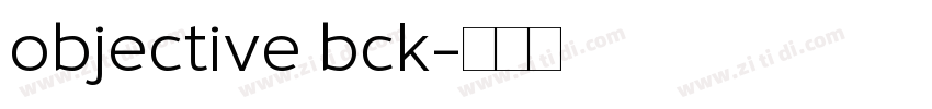 objective bck字体转换